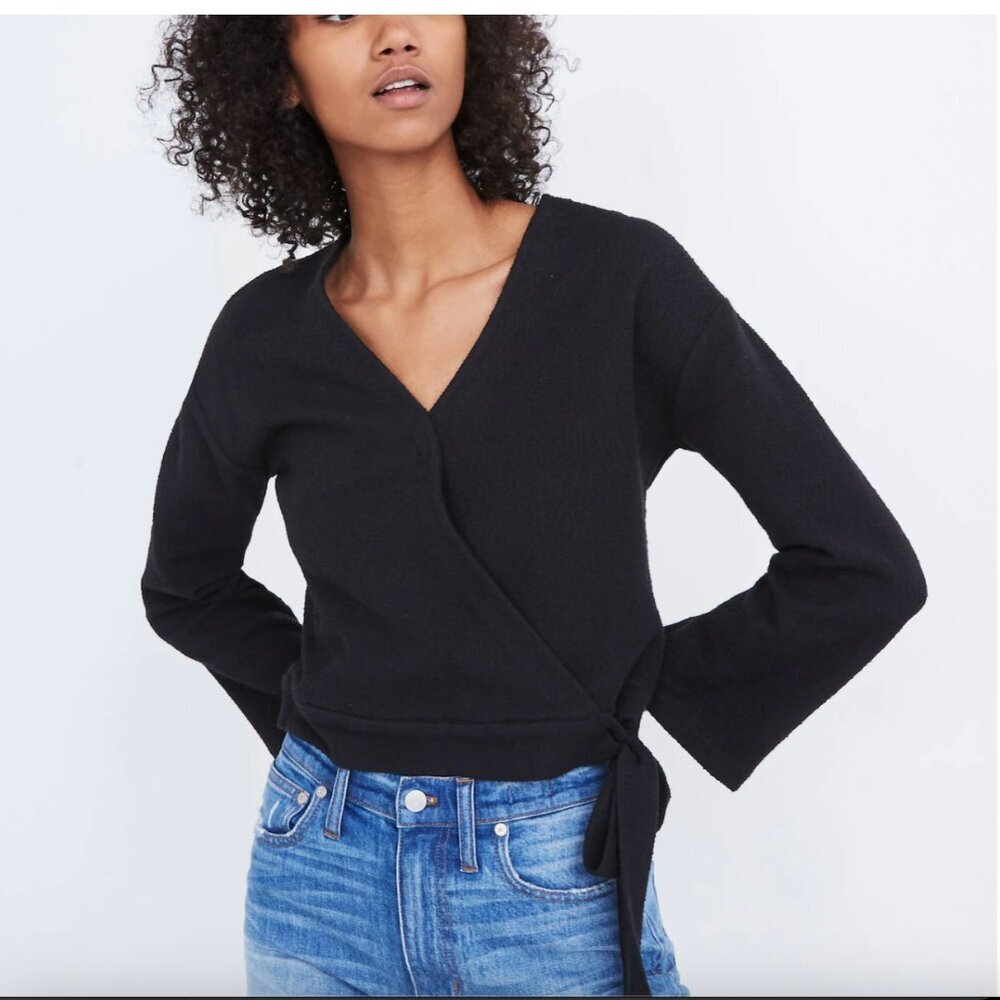 Madewell Texture and Thread Wrap Blouse size Small - Picture 3 of 3